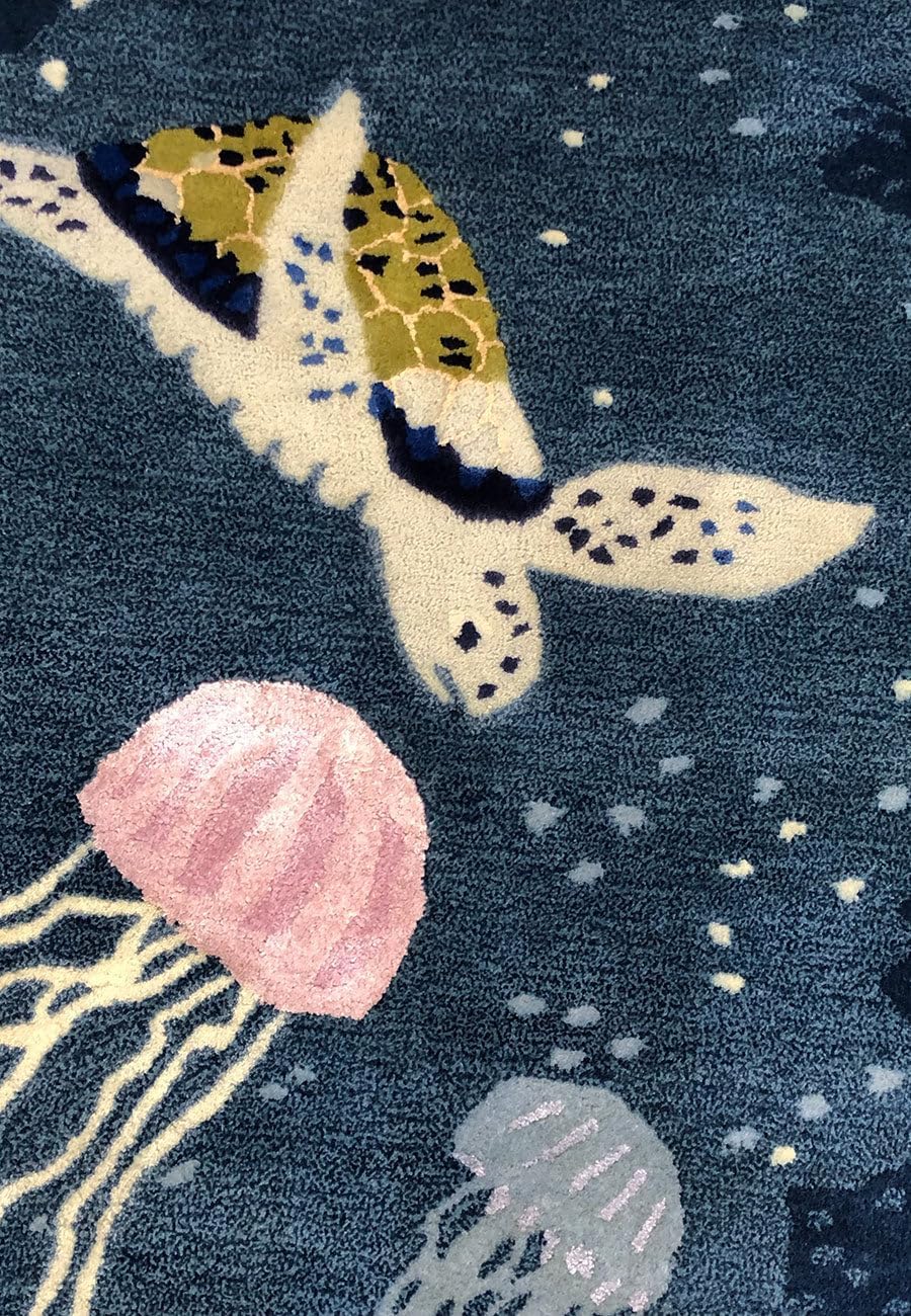 Marine Animal Print Sea Life Rug - Image 13