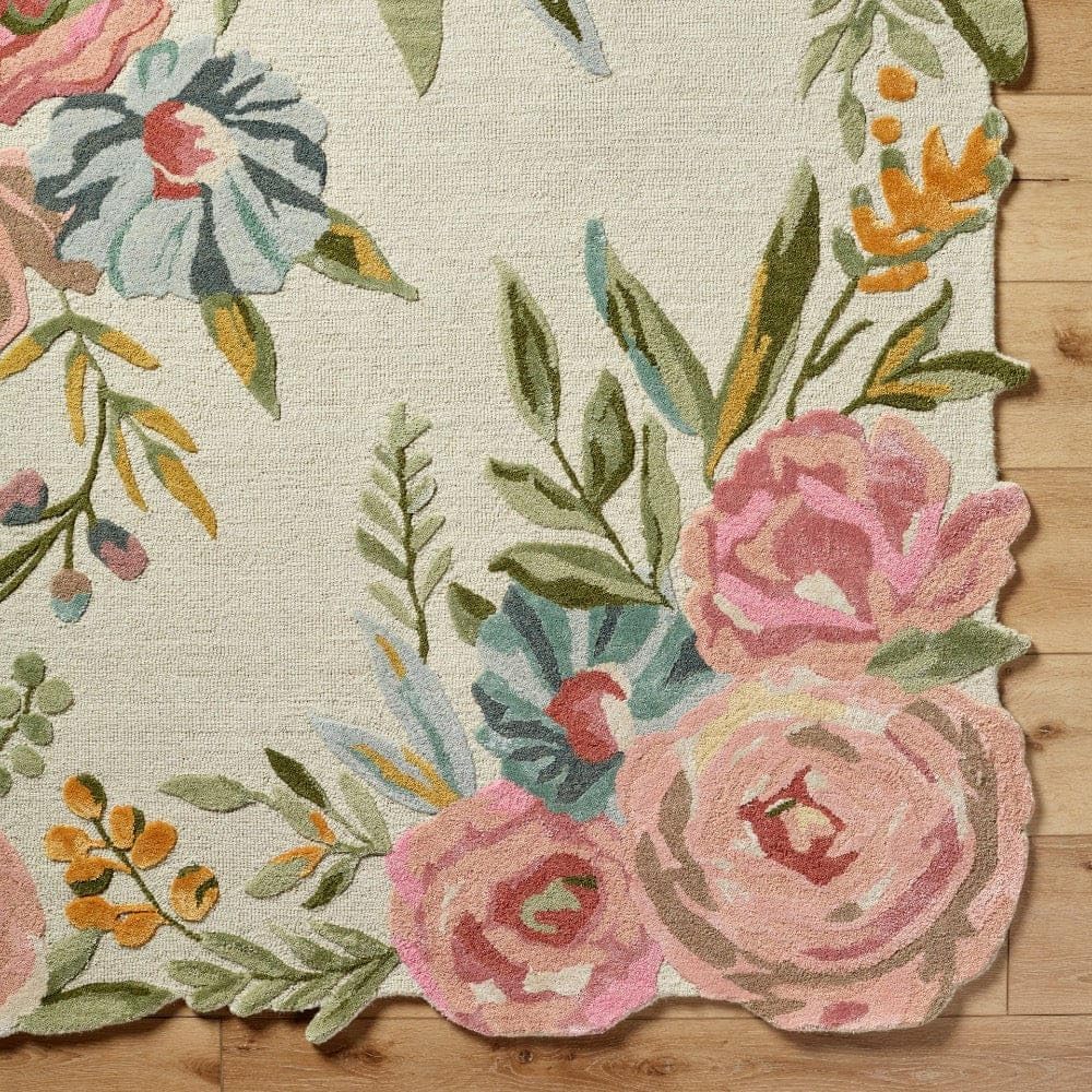 Lush Garden Landscape Inspired Floral Rug - Image 4