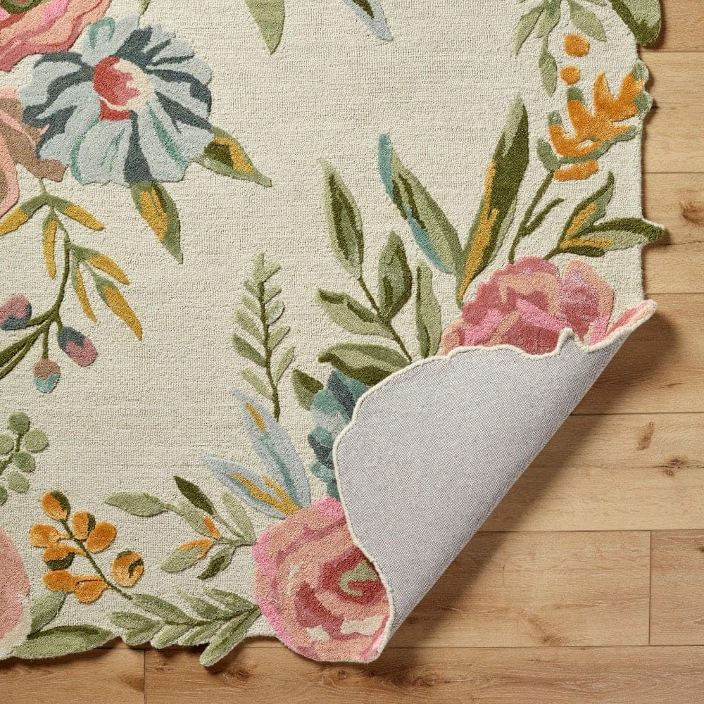 Lush Garden Landscape Inspired Floral Rug - Image 5
