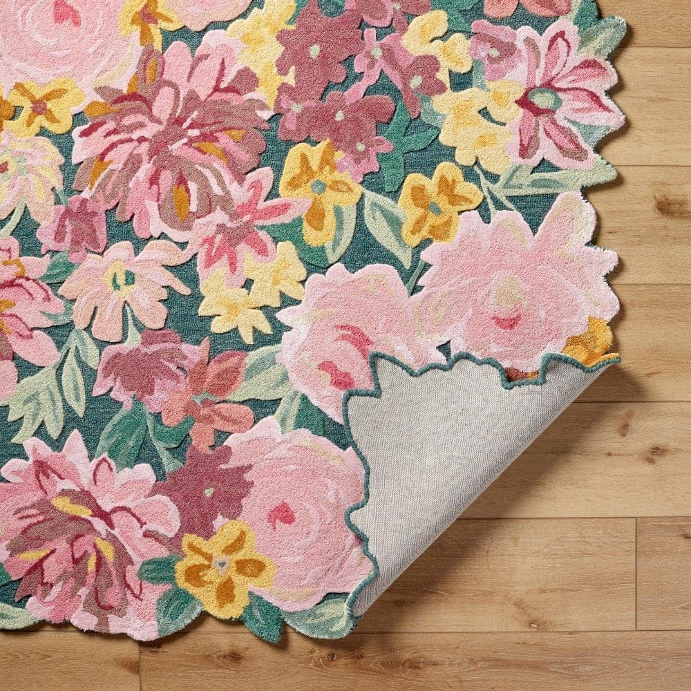 Lush Garden Landscape Inspired Floral Rug - Image 14