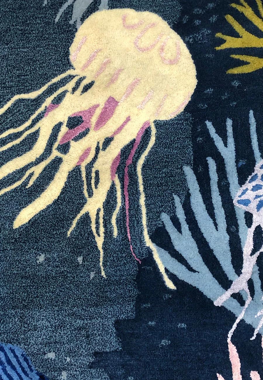 Marine Animal Print Sea Life Rug - Image 12