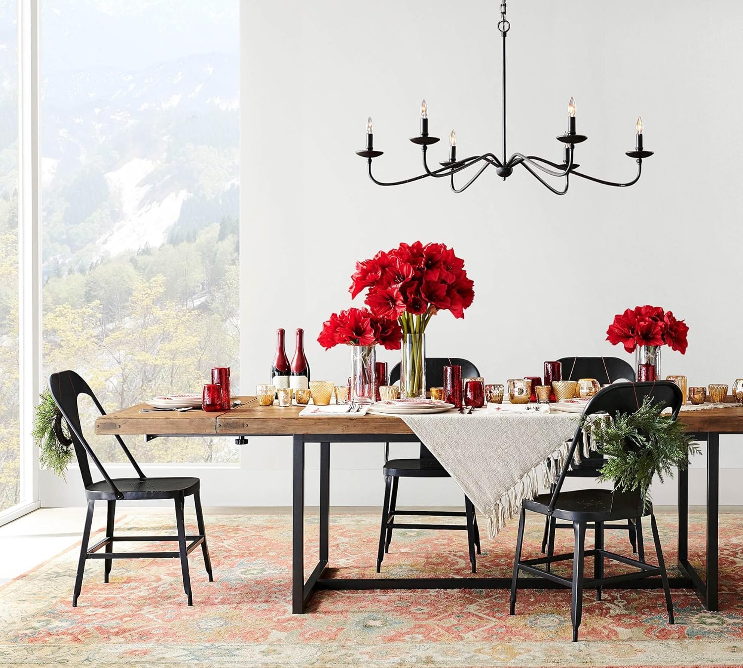 ODETTE RUGS Hand-Tufted Area Rug Soft Wool Rug Traditional Design Durable Large Floor Carpet for High Traffic Areas Living Room Dining Room Bedroom - Image 5