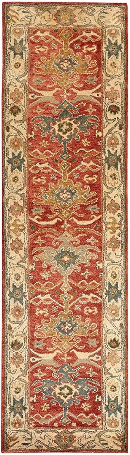 ODETTE RUGS Hand-Tufted Area Rug Soft Wool Rug Traditional Design Durable Large Floor Carpet for High Traffic Areas Living Room Dining Room Bedroom