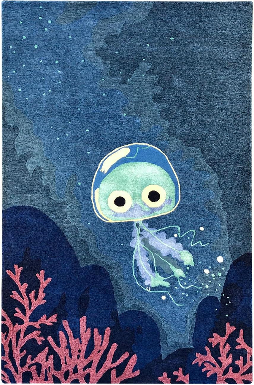 Marine Animal Print Sea Life Rug - Image 16