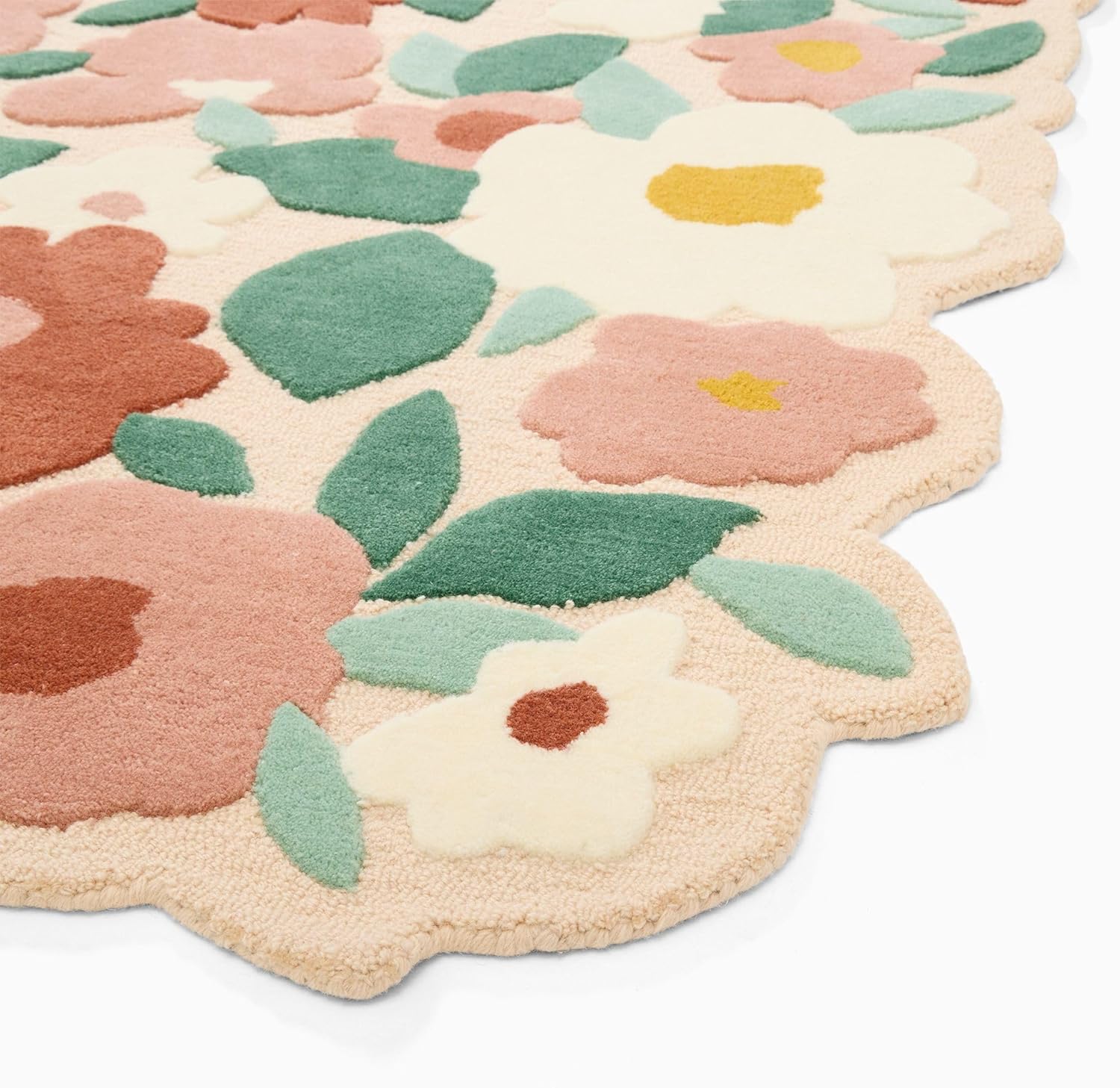 Flower Garden Design Floral Area Rug - Image 4