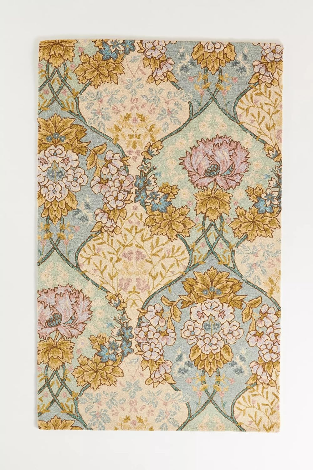 Flower Garden Design Thick Floral Area Rug - Image 3