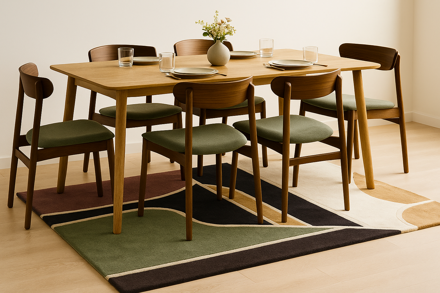 Woolen Handtufted - Aven, Wool Rug Soft Carpet ,Living Room Rug - Image 8