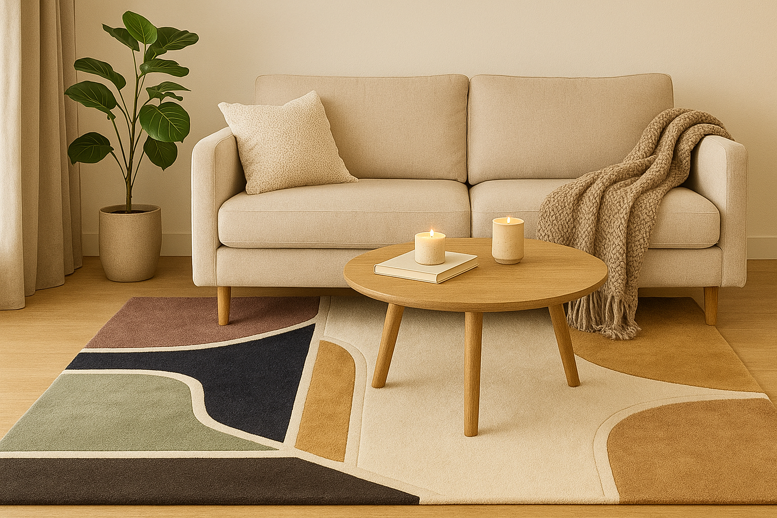 Woolen Handtufted - Aven, Wool Rug Soft Carpet ,Living Room Rug - Image 9