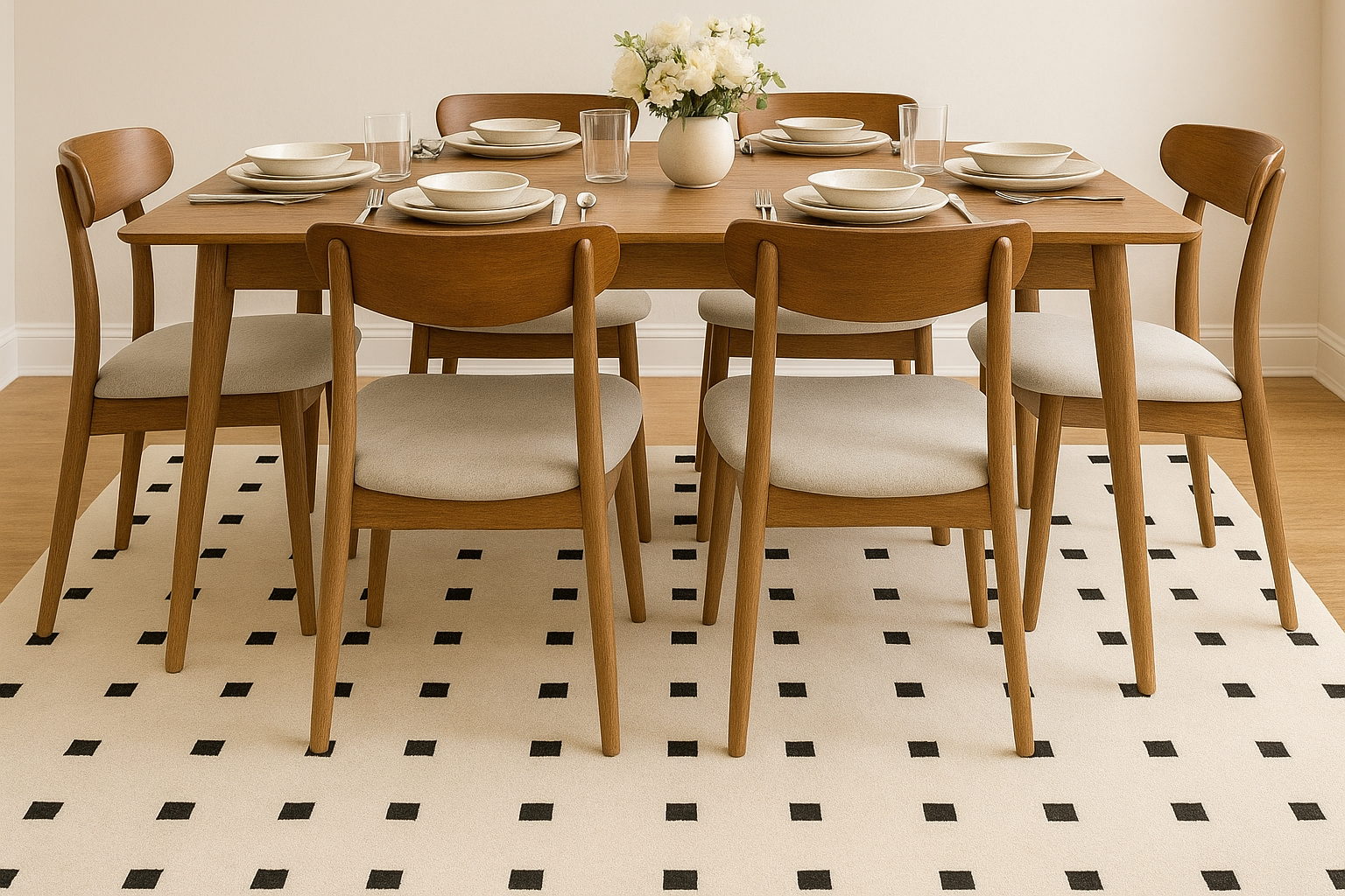 Atlas Beige and Black NZ Wool & Silk Rug Soft Caarpet rugs living room - Image 6