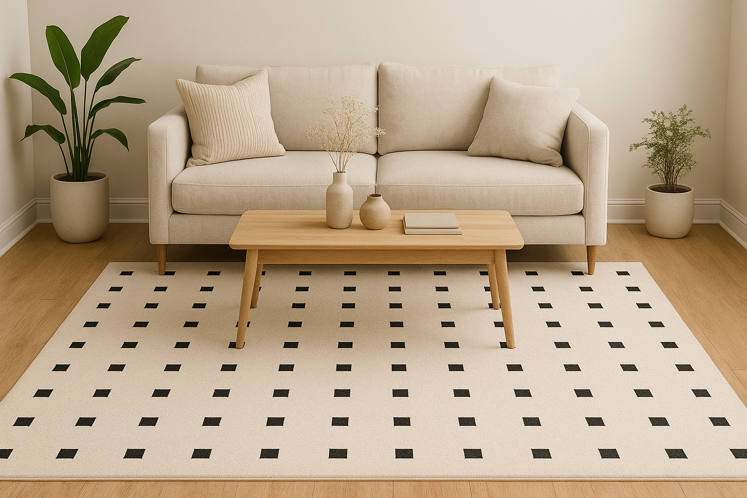 Atlas Beige and Black NZ Wool & Silk Rug Soft Caarpet rugs living room - Image 9