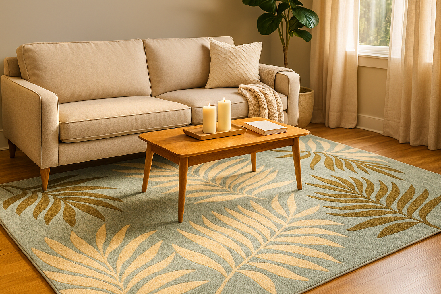 Handmade Soho Kyrie Ferns N.Z. Soft Wool Rugs Carpet, Living Room rugs - Image 4