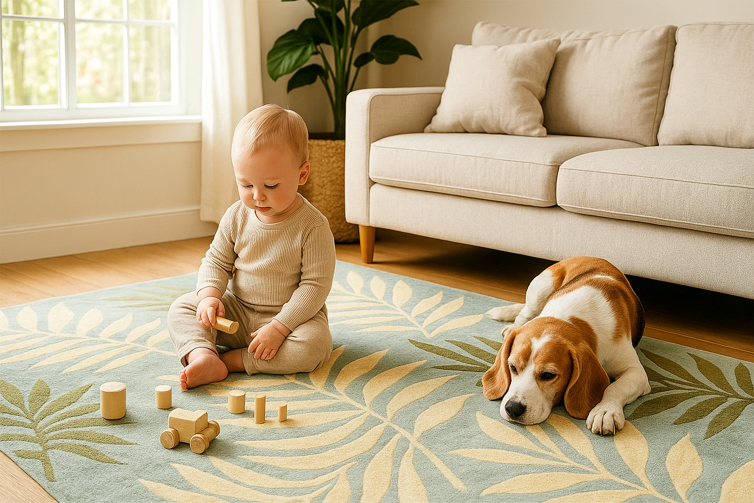 Handmade Soho Kyrie Ferns N.Z. Soft Wool Rugs Carpet, Living Room rugs - Image 6