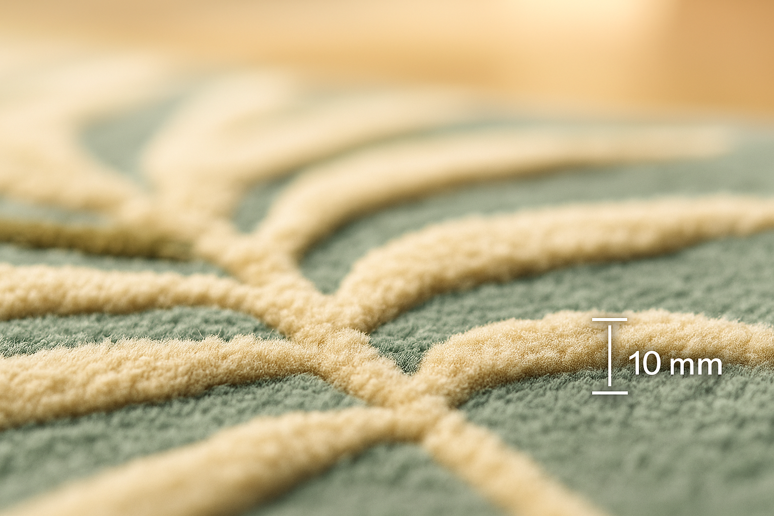 Handmade Soho Kyrie Ferns N.Z. Soft Wool Rugs Carpet, Living Room rugs - Image 2