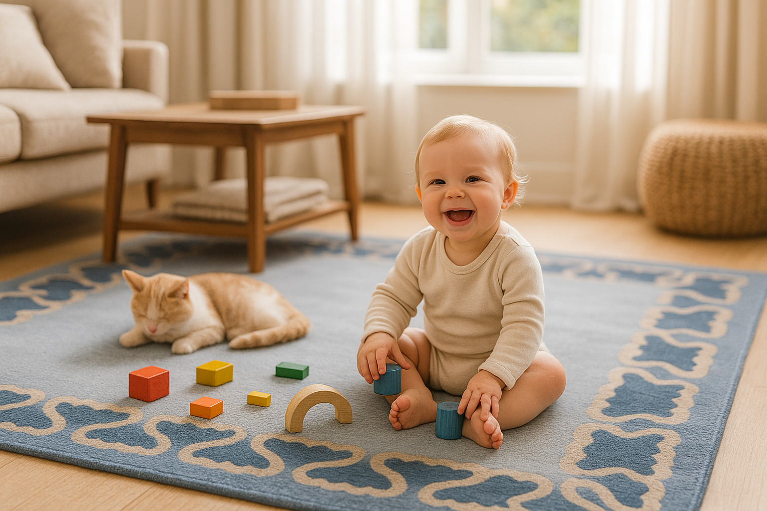 Hand-Tufted Pisces by Martin Brudnizki Wool Rug Soft Carpet - Image 5