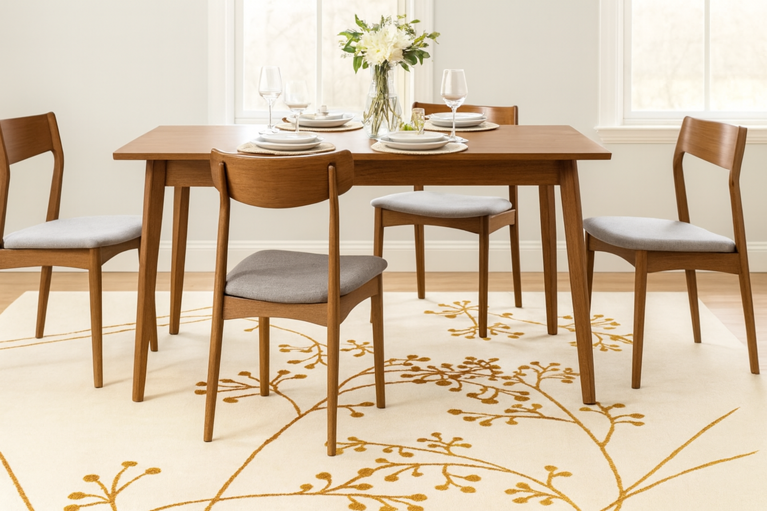 Antiquity Collection Handmade Traditional Wool Soft Rug Carpet for Living Room Bedroom - Image 4