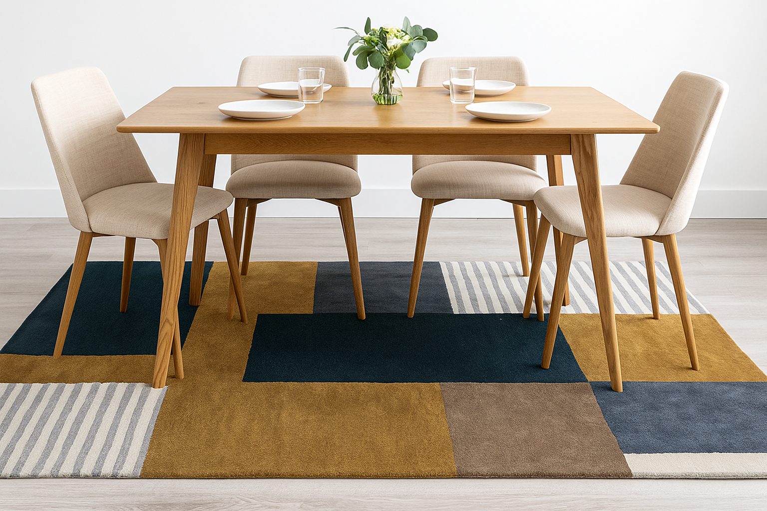 Hand tufted-Cinnamon Salmagundi, Wool Rug Soft Carpet Living Room - Image 5