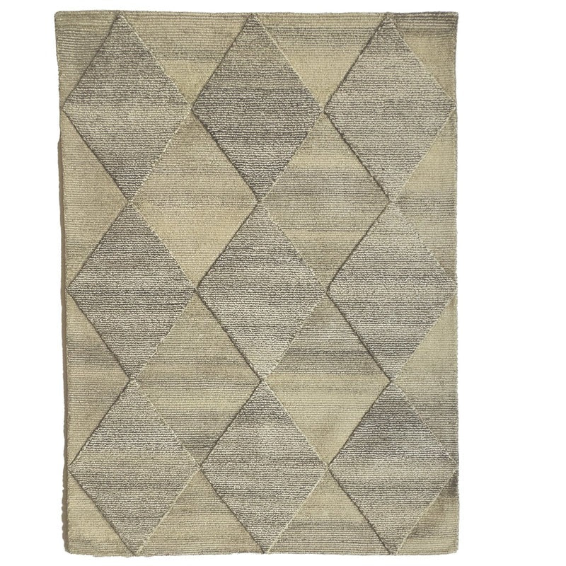 Matrix Taupe - Rectangle Wool Rug Soft Carpet