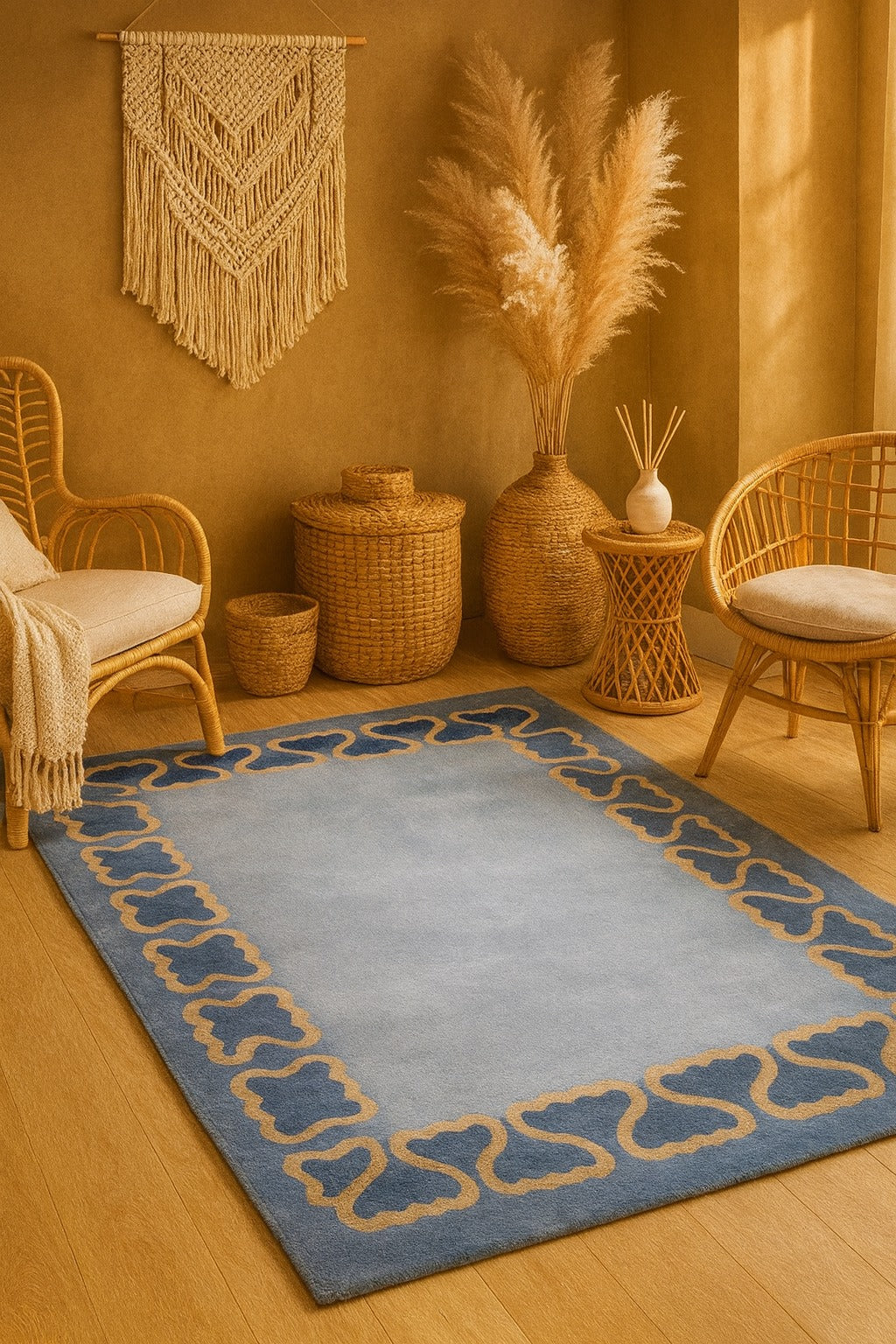 Hand-Tufted Pisces by Martin Brudnizki Wool Rug Soft Carpet - Image 2